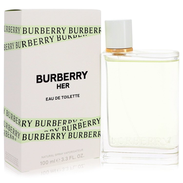 burberry her by burberry eau de toilette spray 3.4 oz