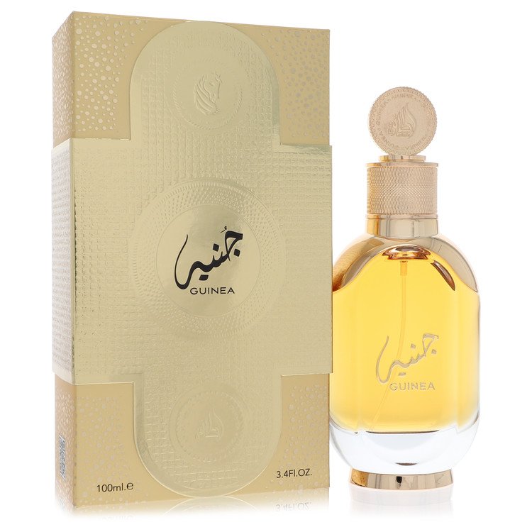 lattafa guinea by lattafa eau de parfum spray (unisex) 3.4 oz