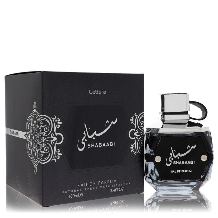 lattafa shabaabi by lattafa eau de parfum spray (unisex) 3.4 oz