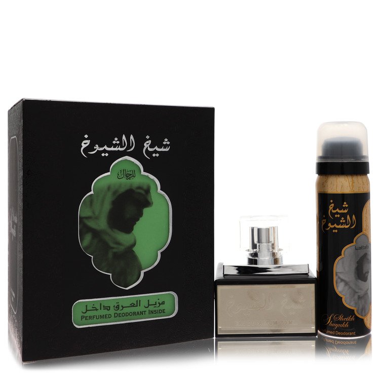 lattfa sheikh al shuyukh by lattafa eau de parfum spray with 1.7 oz deodorant spray 1.7 oz
