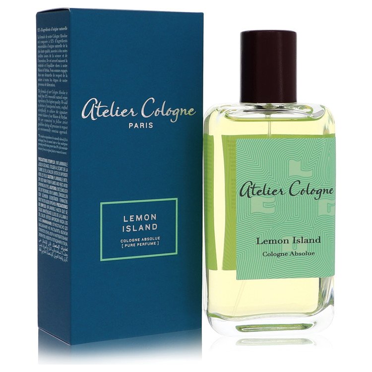 lemon island by atelier cologne pure perfume spray (unisex) 3.3 oz