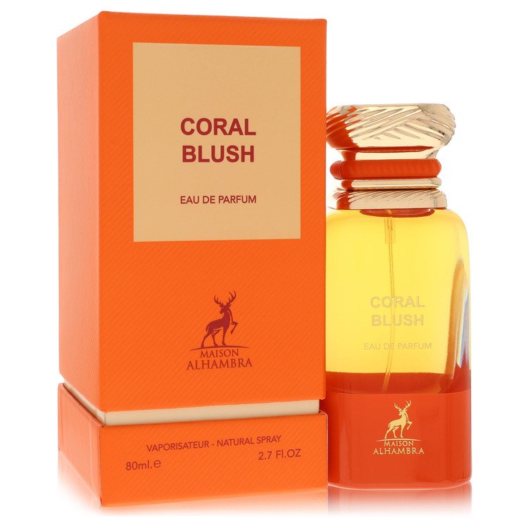 maison alhambra coral blush by maison alhambra eau de parfum spray (unisex) 2.7 oz