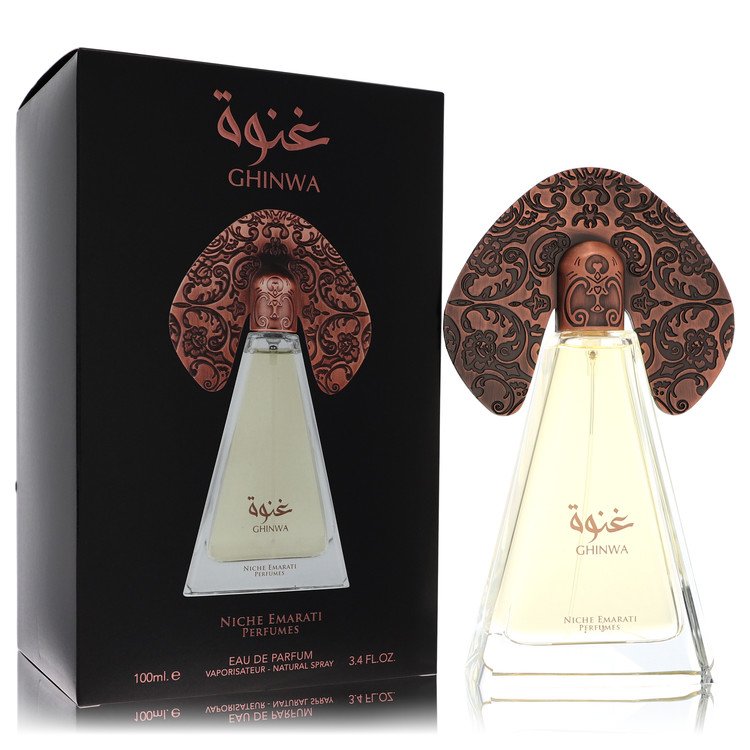 niche emarati ghinwa by lattafa eau de parfum spray (unisex) 3.4 oz