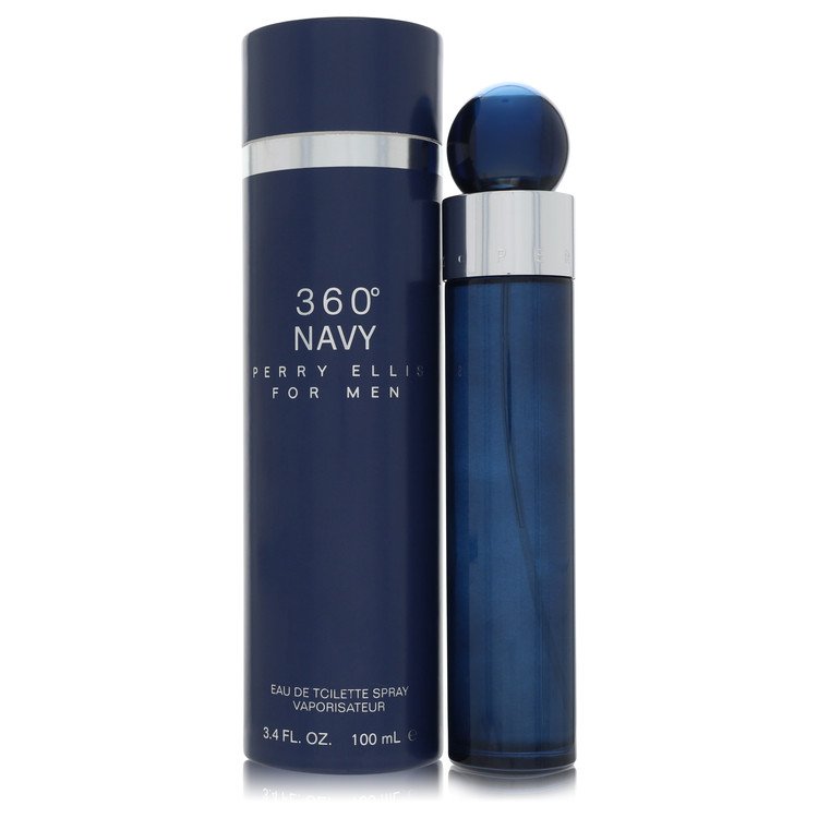 perry ellis 360 navy by perry ellis eau de toilette 3.4 oz