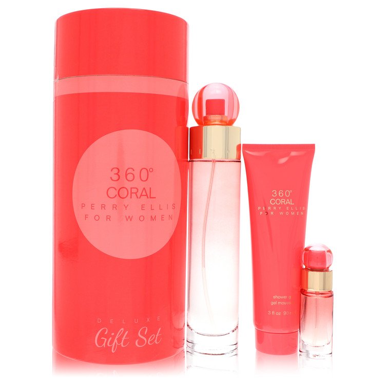 perry ellis 360 coral by perry ellis gift set -- --