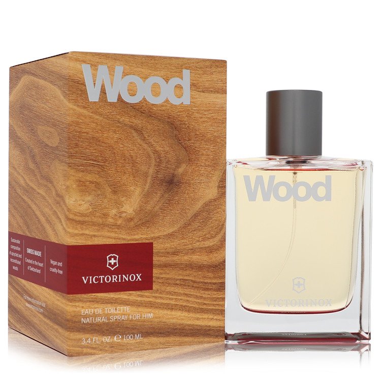 swiss army wood by victorinox eau de toilette spray 3.4 oz