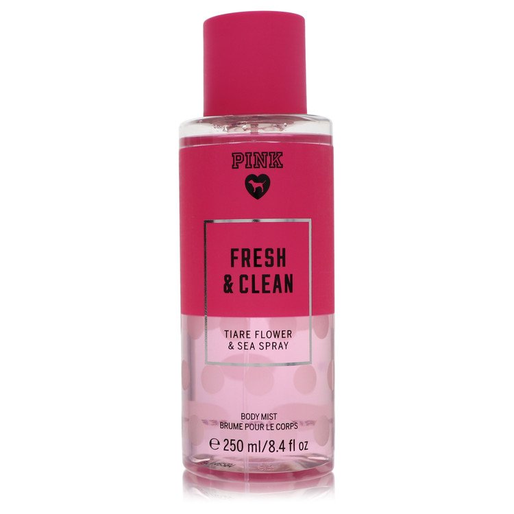 victoria\'s secret pink fresh & clean tiare & sea by victoria's secret body mist spray 8.4 oz
