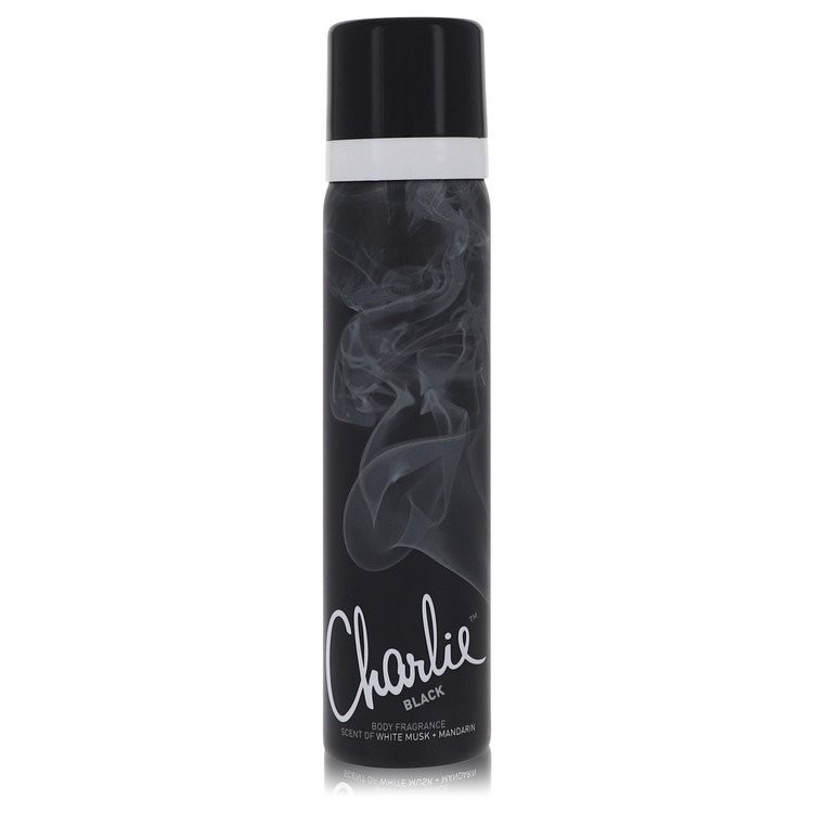 charlie black by revlon body fragrance spray 2.5 oz