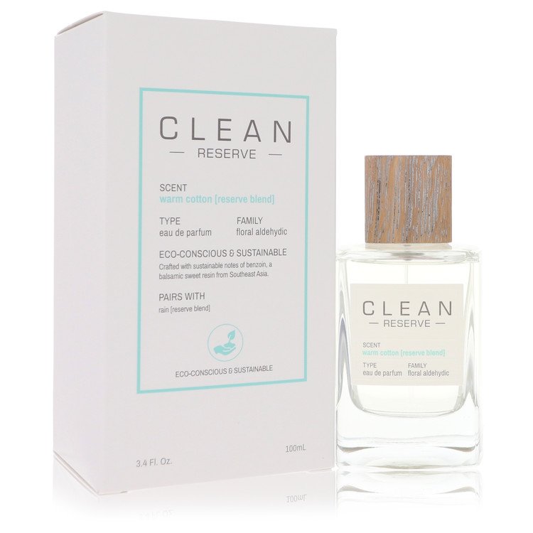 clean reserve warm cotton by clean eau de parfum spray 3.4 oz