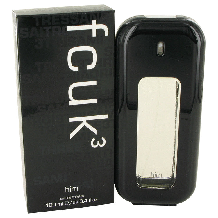 fcuk 3 by french connection eau de toilette spray 3.4 oz