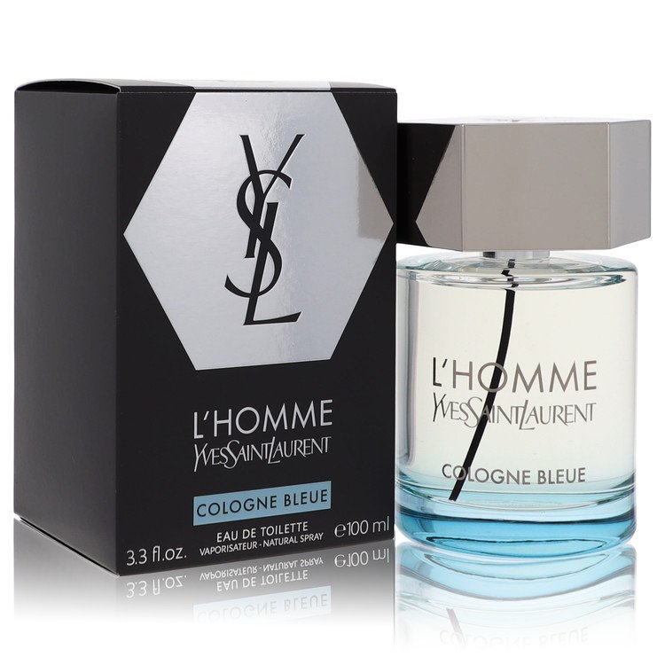 l\'homme cologne bleue by yves saint laurent eau de toilette spray 3.4 oz