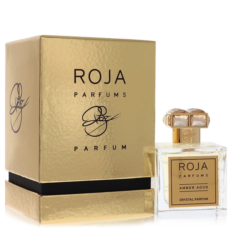 roja amber aoud crystal by roja parfums extrait de parfum spray (unisex) 3.4 oz