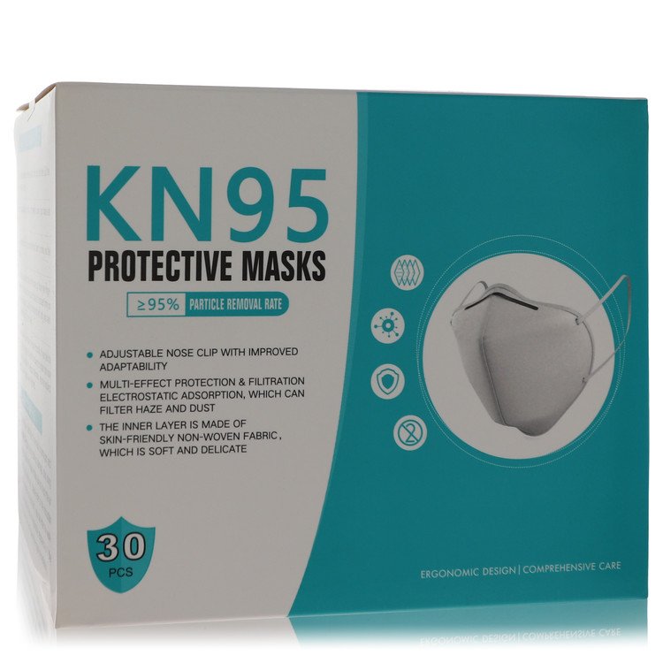 kn95 mask by kn95 thirty (30) kn95 masks, adjustable nose clip, soft non-woven fabric, fda and ce approved (unisex) 1 size
