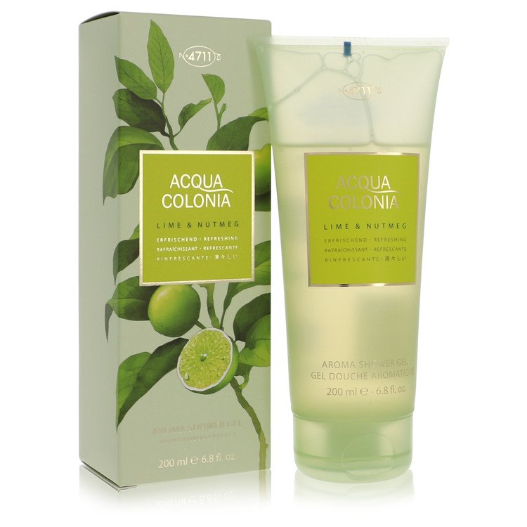 4711 acqua colonia lime & nutmeg by 4711 shower gel 6.8 oz