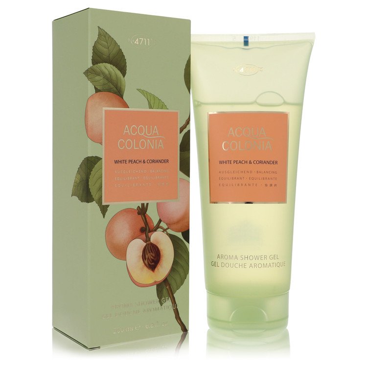 4711 acqua colonia white peach & coriander by 4711 shower gel 6.8 oz