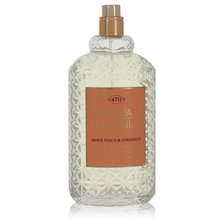 4711 acqua colonia white peach & coriander by 4711 eau de cologne spray (unisex tester) 5.7 oz