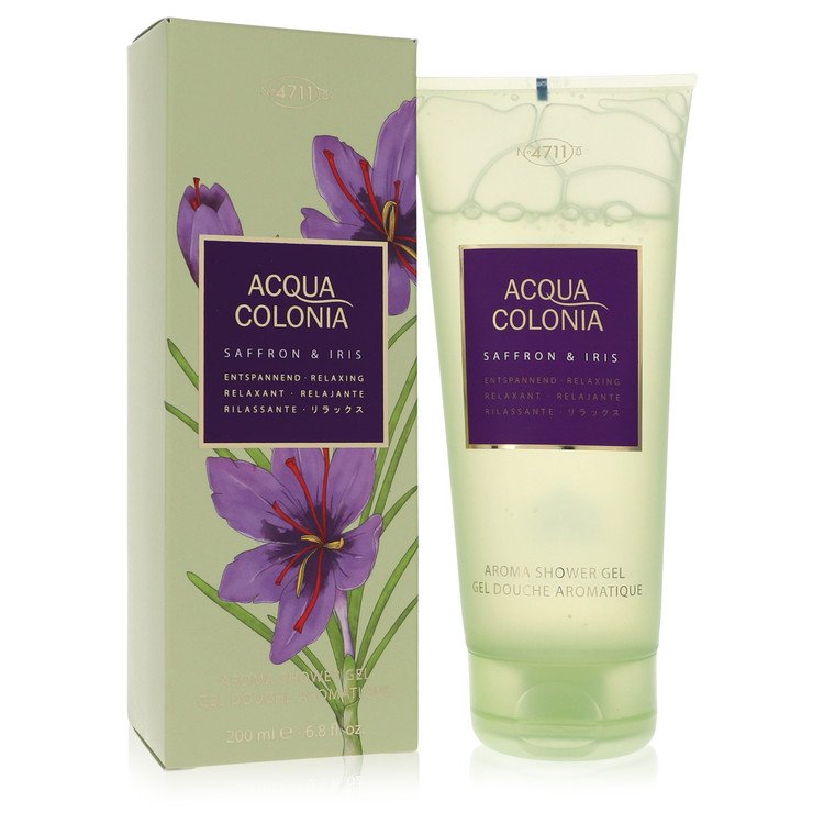 4711 acqua colonia saffron & iris by 4711 shower gel 6.8 oz