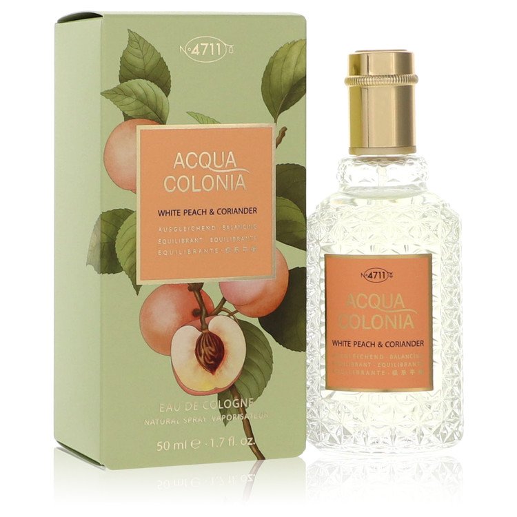 4711 acqua colonia white peach & coriander by 4711 eau de cologne spray (unisex) 1.7 oz