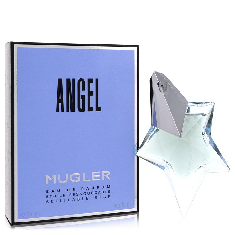 angel by thierry mugler eau de parfum spray refillable .8 oz