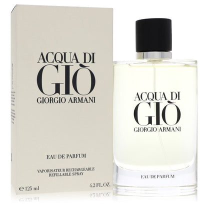 acqua di gio by giorgio armani eau de parfum refillable spray 4.2 oz