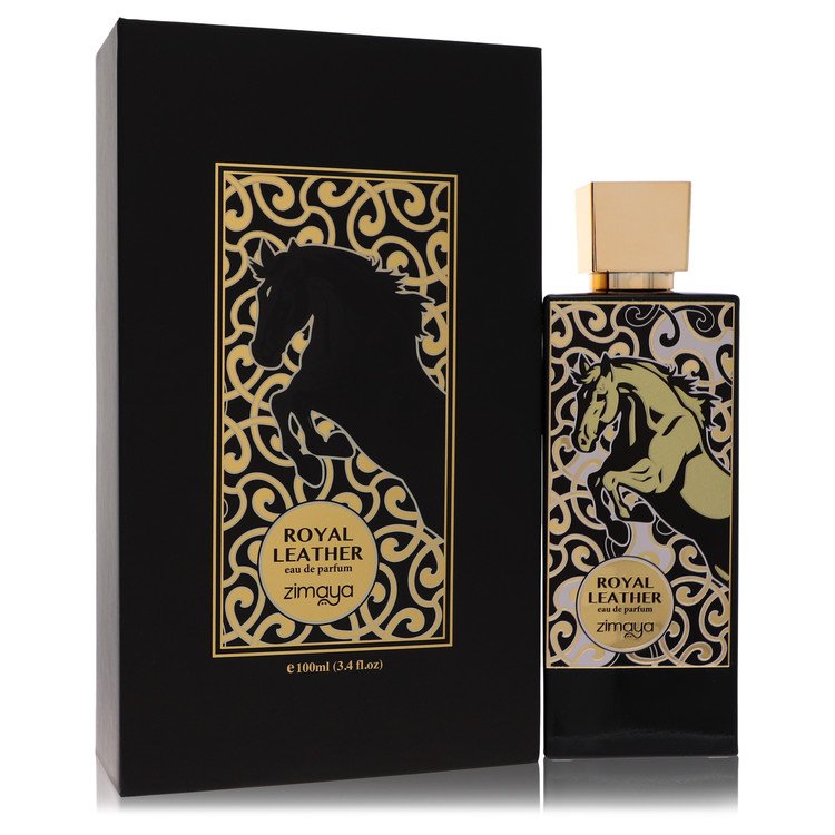 afnan zimaya royal leather by afnan eau de parfum spray (unisex) 3.4 oz