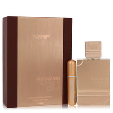 al haramain amber oud gold edition extreme by al haramain gift set - 3.4 pure perfume spray + 0.34 oz refillable spray 3.4 oz