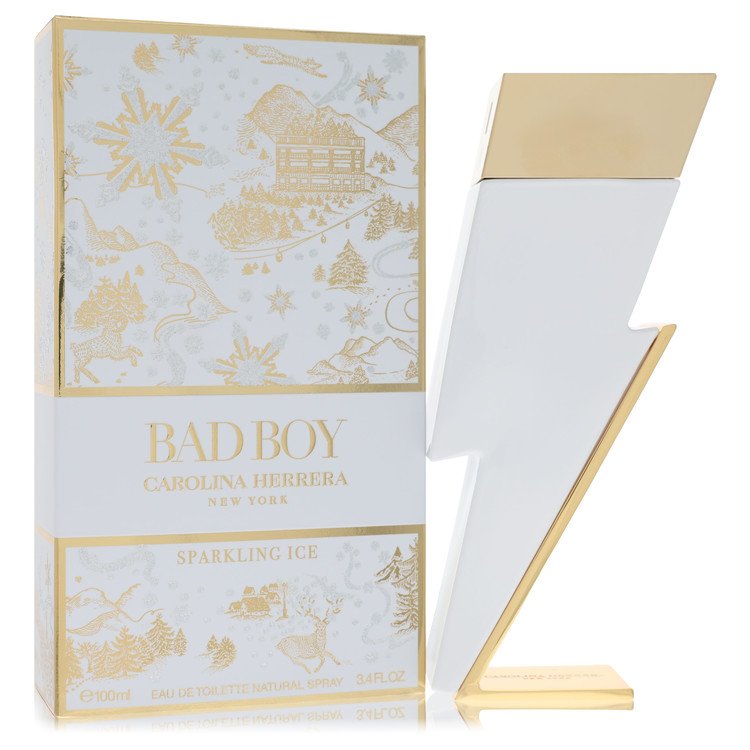 bad boy sparkling ice by carolina herrera eau de toilette spray 3.4 oz