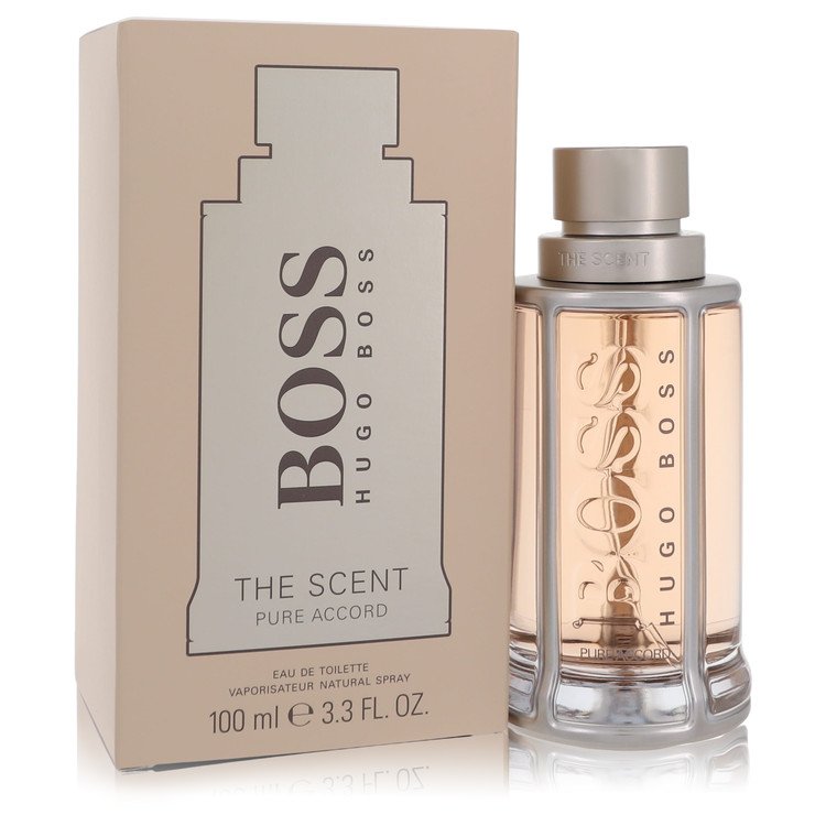 boss the scent pure accord by hugo boss eau de toilette spray 3.3 oz