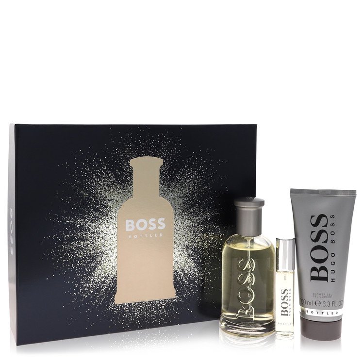 boss no. 6 by hugo boss gift set - 3.3 oz eau de toilette spray + 0.3 oz mini edt spray  + 3.4 oz shower gel --