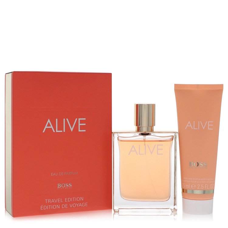 boss alive by hugo boss gift set - 2.7 oz eau de parfum spray + 2.5 oz hand and body lotion --