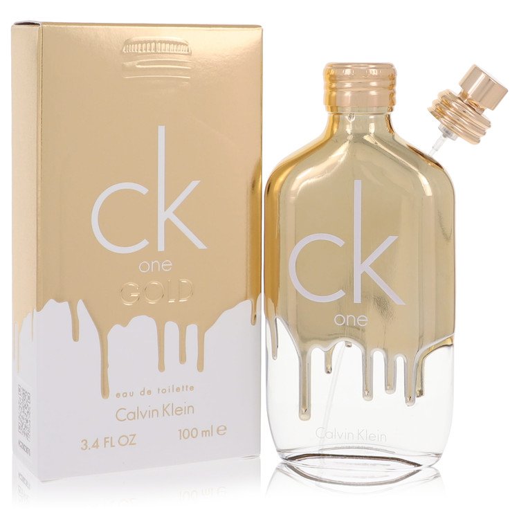 ck one gold by calvin klein eau de toilette spray (unisex) 3.4 oz