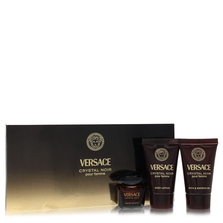 crystal noir by versace gift set -- --