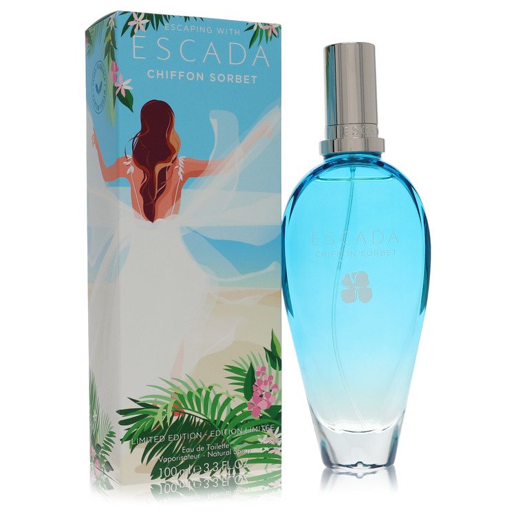 chiffon sorbet by escada eau de toilette spray 3.3 oz