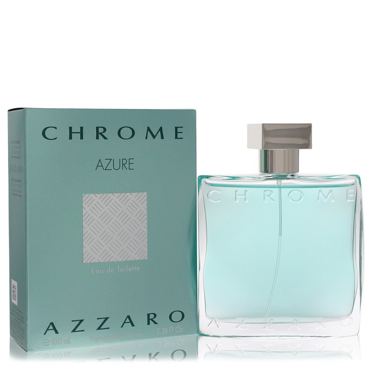chrome azure by azzaro eau de toilette 3.4 oz
