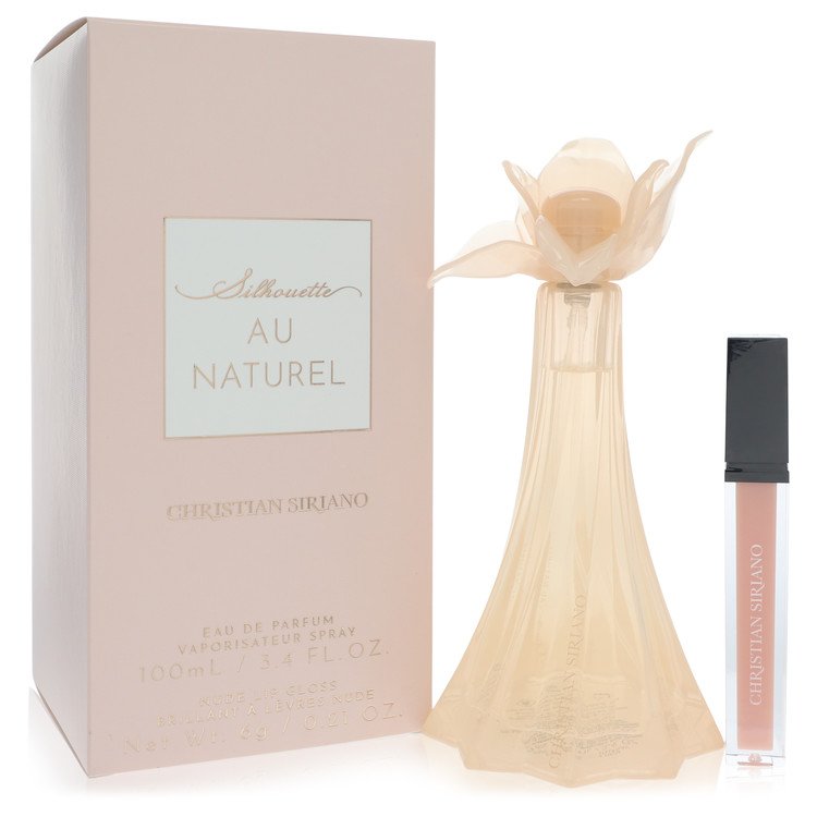 christian siriano au naturel by christian siriano eau de parfum spray + 0.21 oz nude lip gloss 3.4 oz