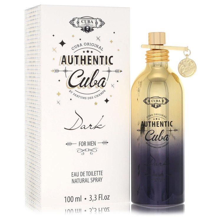 cuba authentic dark by fragluxe eau de toilette spray 3.3 oz