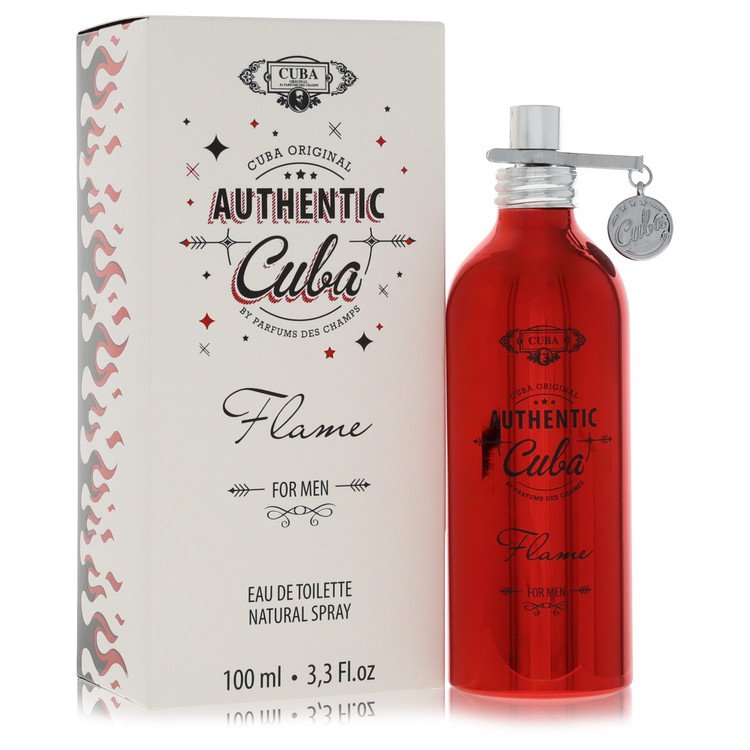 cuba authentic flame by fragluxe eau de toilette spray 3.3 oz