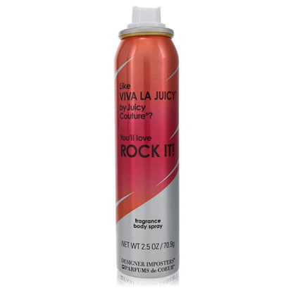 designer imposters rock it! by parfums de coeur body spray (tester) 2.5 oz