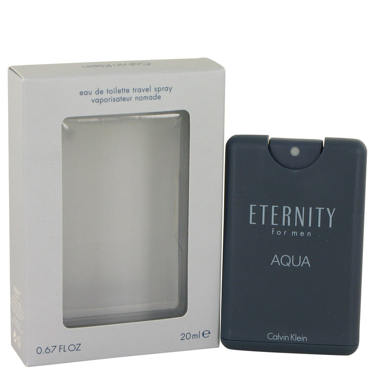 eternity aqua by calvin klein mini edt spray .67 oz