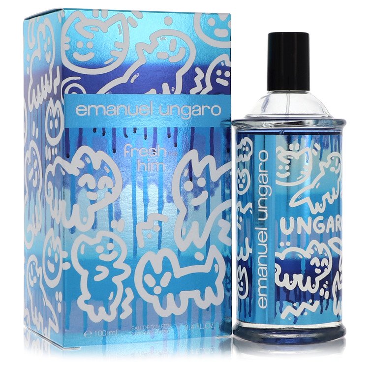 emanuel ungaro fresh for him by ungaro eau de toilette spray 3.4 oz