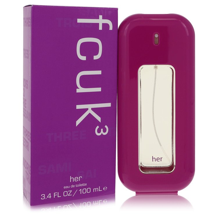 fcuk 3 by french connection eau de toilette spray 3.4 oz