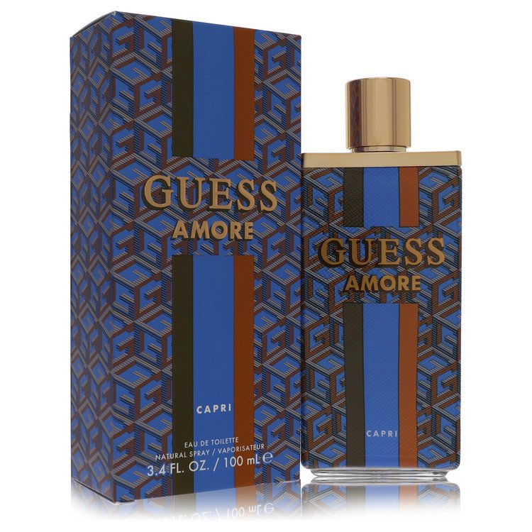 guess amore capri by guess eau de toilette spray (unisex) 3.4 oz