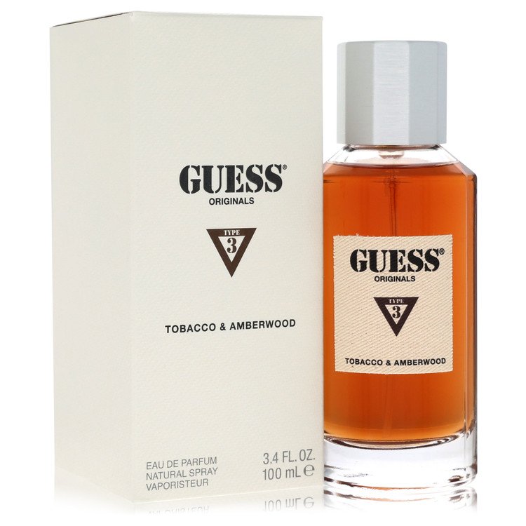 guess originals type 3 tabacco & amberwood by guess eau de parfum spray 3.4 oz