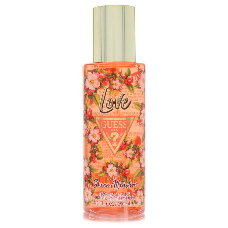 guess love sheer attraction by guess fragrance mist 8.4 oz
