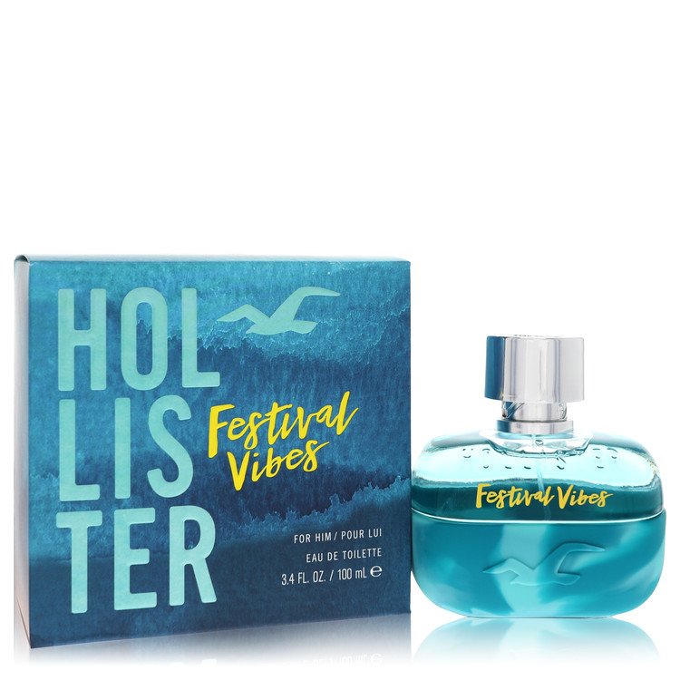 hollister festival vibes by hollister eau de toilette spray 3.4 oz