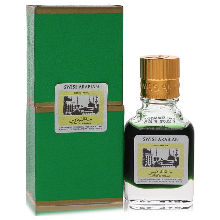 jannet el firdaus by swiss arabian concentrated perfume oil free from alcohol (unisex black edition floral attar) .30 oz