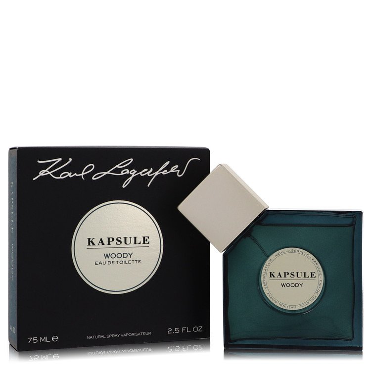 kapsule woody by karl lagerfeld eau de toilette spray 2.5 oz