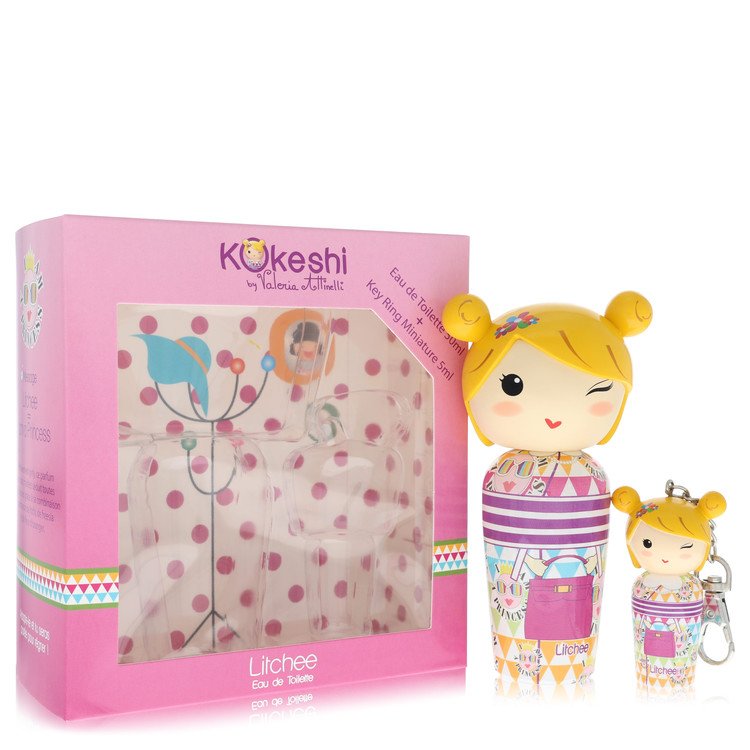 kokeshi litchee by kokeshi eau de toilette spray with key ring 1.7 oz