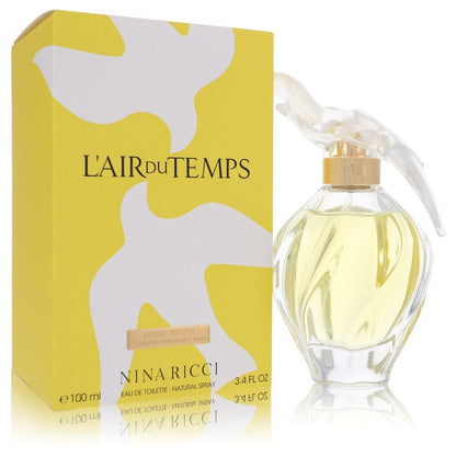 l\'air du temps by nina ricci eau de toilette spray with bird cap 3.3 oz