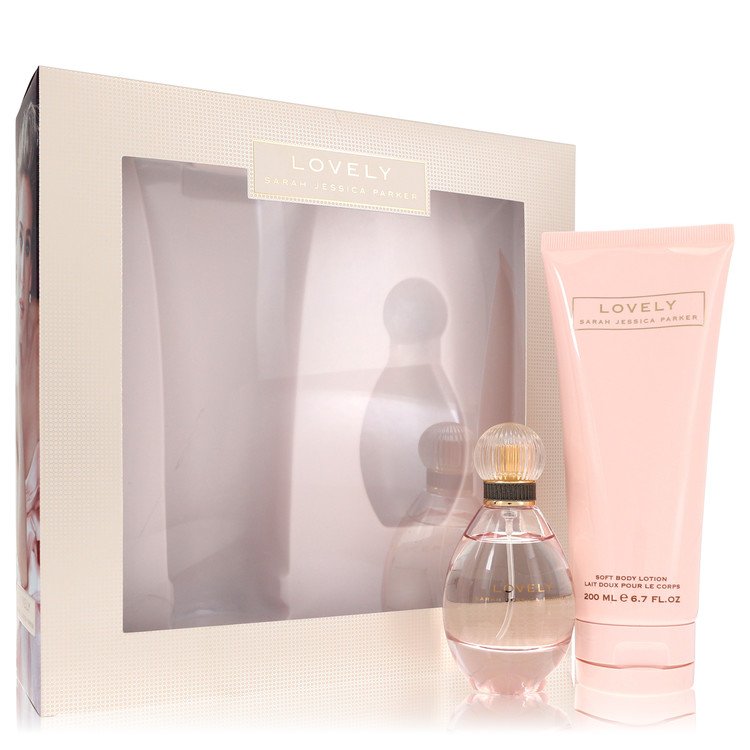 lovely by sarah jessica parker gift set - 1.7 oz eau de parfum spray + 6.7 oz body lotion --